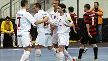 Z utkání I. futsalové ligy Era-Pack Chrudim - Benago Zruč 5:1.