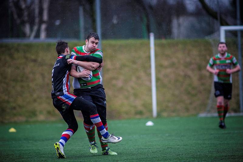  Z utkání v rugby league Rabbitohs – Beroun 32:0 (18:0).