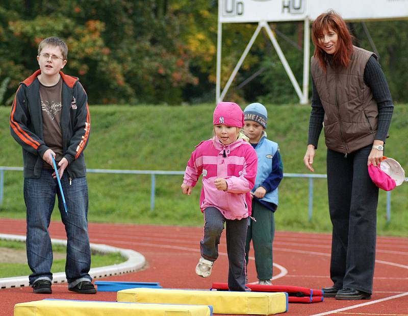 Letní stadion v Chrudimi patřil těm nejmenším atletům.