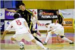  V úvodním utkání semifinálové série play off Chance Futsal ligy obhájce titulu FK Era-Pack Chrudim rozstřílel krajského rivala 1. FC Nejzbach Vysoké Mýto 9:1. 