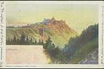 Zřícenina hradu Lichnice na historických pohlednicích