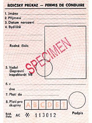 ŘP vydané od 1. července 1964 do 31. prosince 1993 jsou jejich držitelé povinni vyměnit do 31. prosince 2007. 