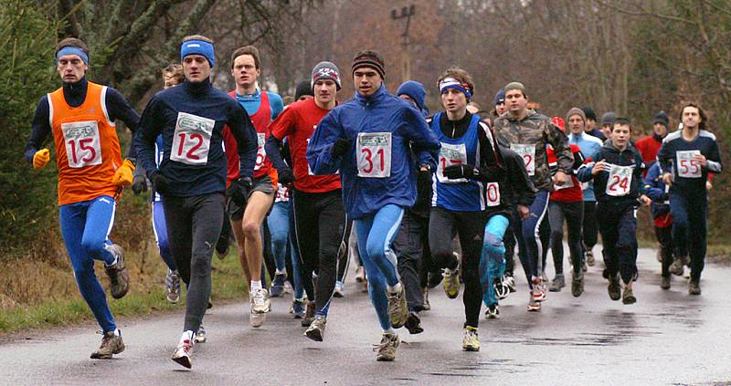 Start závodu na 3,6 kilometrů.