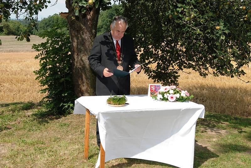 Svatba Ludmily Cachové a Romana Blažka  se konala uprostřed přírody.