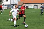 Z fotbalového utkání krajského přeboru MFK Chrudim B - Jiskra Heřmanův Městec 3:0.