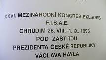 Václav Havel při návštěvě Chrudimi v roce 1996.