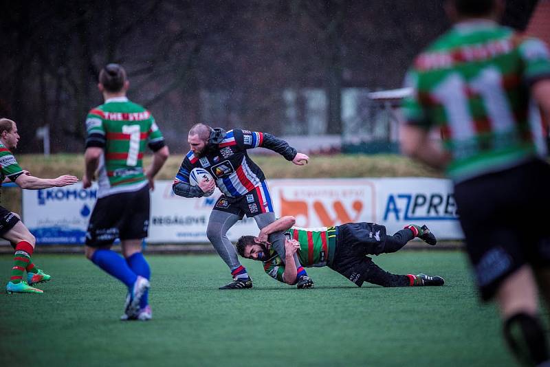  Z utkání v rugby league Rabbitohs – Beroun 32:0 (18:0).