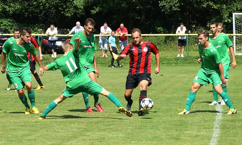 Z fotbalového utkání ČFL Karlovy Vary - MFK Chrudim 3:3.