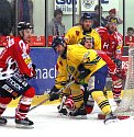 Z druhého finálového utkání play off II. hokejové ligy Chrudim - Milevsko.