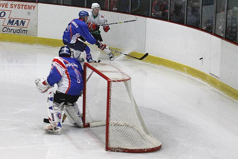 Hlinsko porazilo v play off krajské ligy Litomyšl v prvním střetnutí na domácím ledě 5:2.