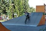 Skate and bike park v Nasavrkách byl slavnostně otevřen první den nového školního roku.