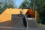 Skate and bike park v Nasavrkách byl slavnostně otevřen první den nového školního roku.