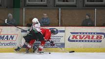 Ze druhého zápasu čtvrtfinále play off O Přeborníka kraje  Hlinsko - Chrudim 3:7 (2:1, 1:2, 0:4).