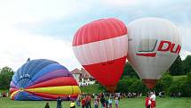 Nad Chrudimí o víkendu létaly horkovzdušné balony.