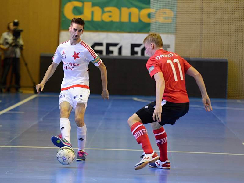 Chance futsal liga - 1. finále play off: FK ERA-PACK Chrudim - SK Slavia Praha.