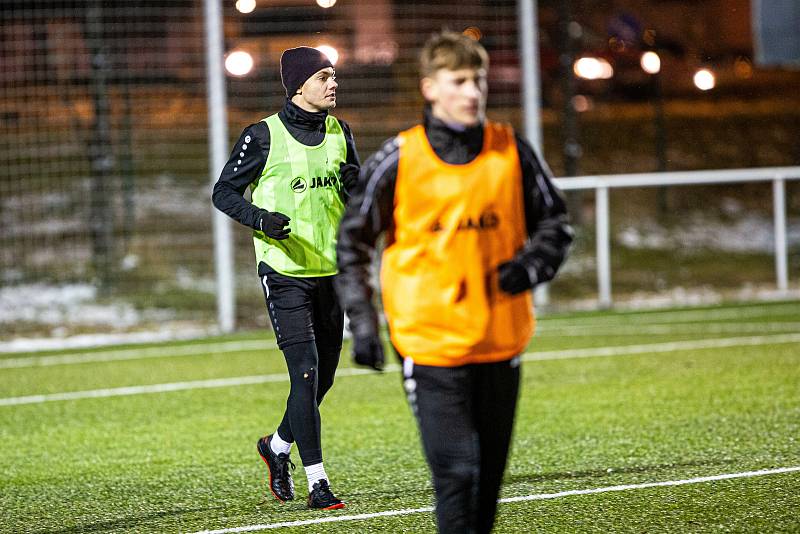 Trénink fotbalistů MFK Chrudim.