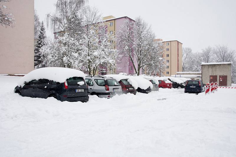 Zasněžené Hlinsko. 