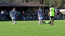 Z fotbalového utkání I. A třídy Žamberk - SK Chrudim 4:0.