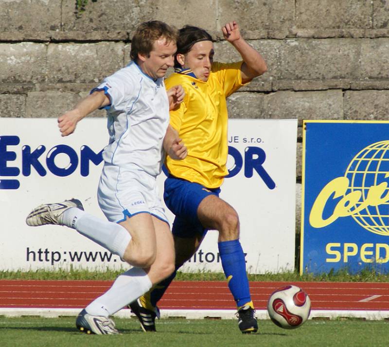 Ze zápasu AFK Chrudim B – Přelouč, který skončil remízou 1:1