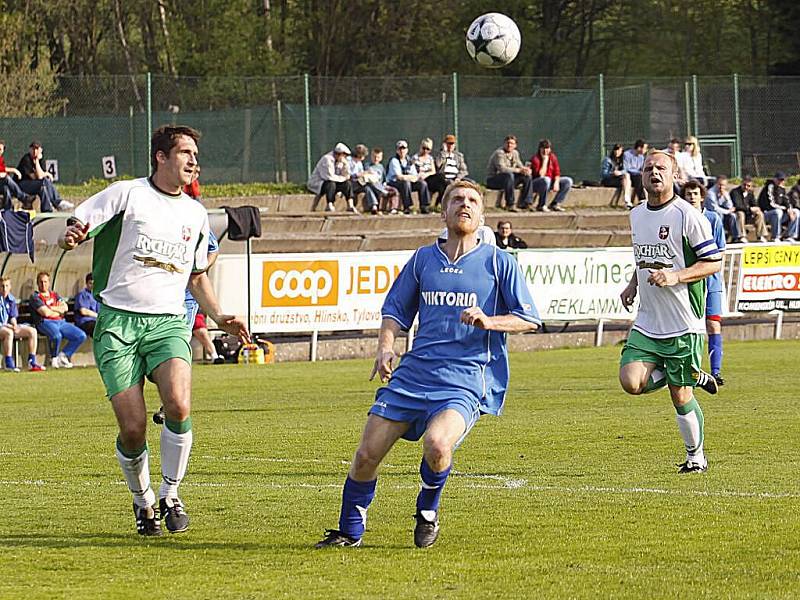 Z utkání krajského přeboru Hlinsko - Holice 4:0.