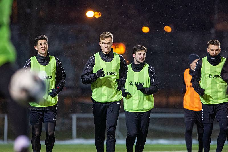 Trénink fotbalistů MFK Chrudim.