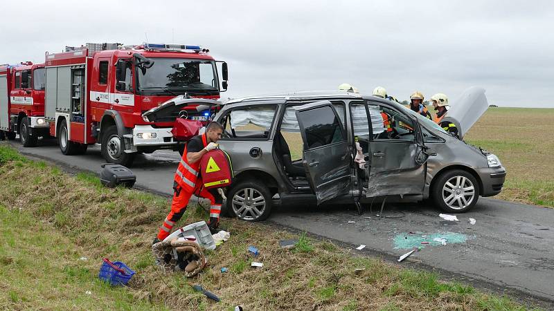 Nehoda na křižovatce u Chrudimi