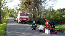 V neděli 8. května 2011 zasahovali hasiči u dopravní nehody mezi Srním a Hlinskem.