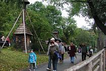 Skanzen na Veselém Kopci je častým cílem turistů.