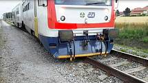 Vlak vykolejil ve stanici, nehoda se obešla bez zranění