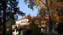 Park a arboretum u Hamzovy léčebny pro děti a dospělé v Luži-Košumberku.