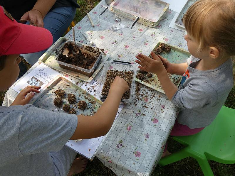 Ukázková zahrada v Mateřské škole Rosice. Učitelky připravily program pro malé i velké návštěvníky. Foto: Bára Beneschová