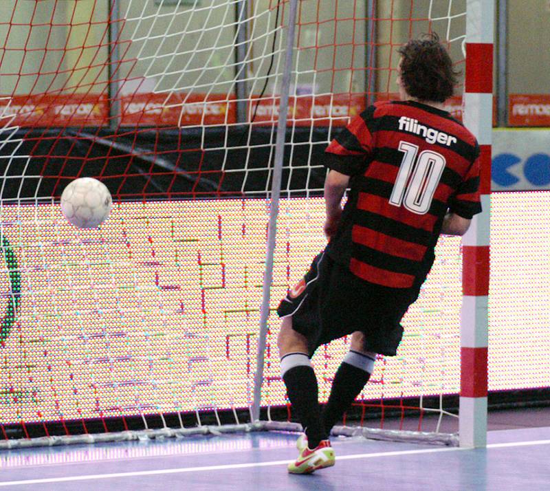 Z utkání I. futsalové ligy Era-Pack Chrudim - Benago Zruč 5:1.