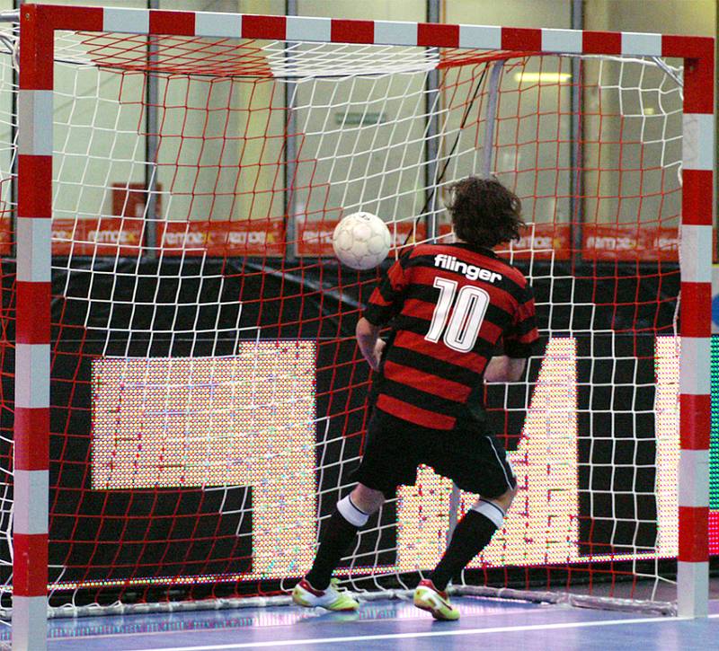 Z utkání I. futsalové ligy Era-Pack Chrudim - Benago Zruč 5:1.