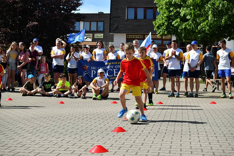 Setkání s týmem běžců z celého světa bude připomínat deska u kavkazské jedle, Stromu Míru.