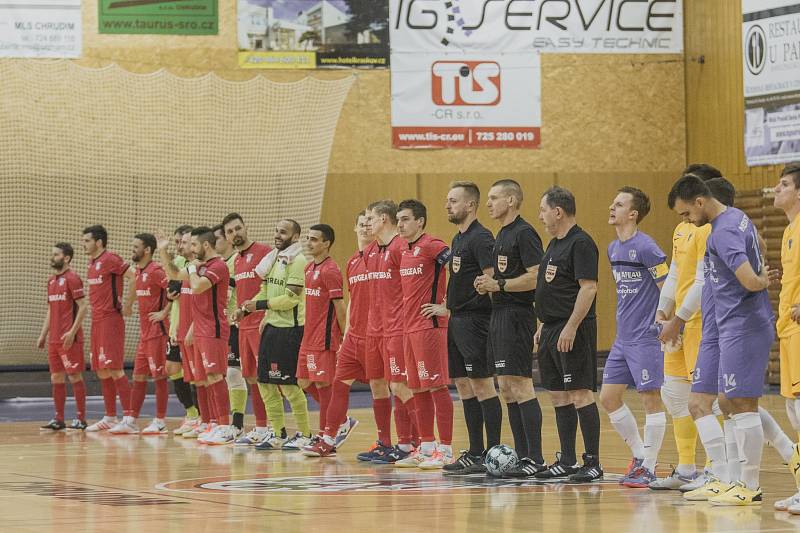 Chrudimští fusalisté si jdou za rychlým postupem do semifinále play off 1. futsalové ligy.