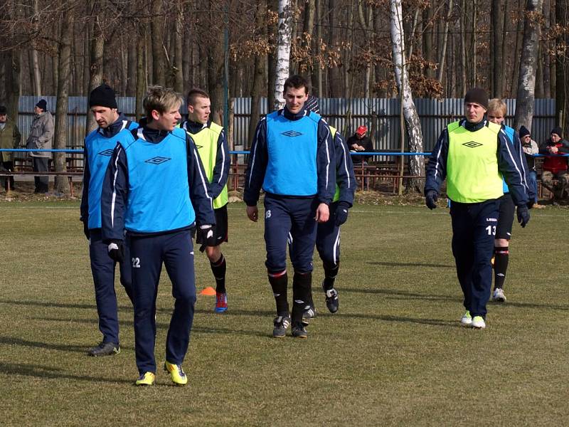 Z fotbalového utkání ČFL SK Převýšov - MFK Chrudim 1:0.