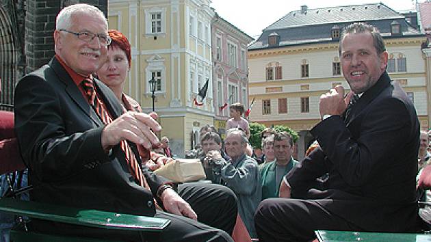 Václav Klaus (vlevo) a Ladislav Libý.