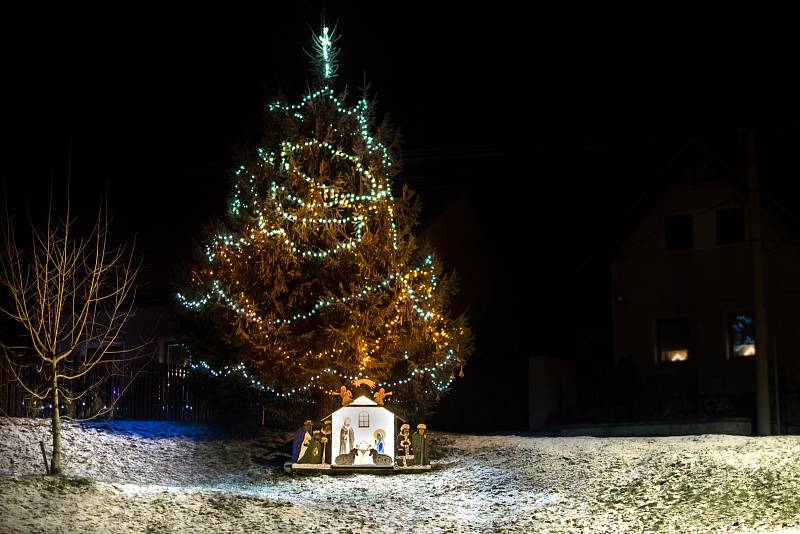 Vánoční strom ve Zderazi.