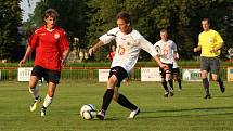 Z přípravného utkání MFK Chrudim - FC Hradec Králové junioři 0:0.