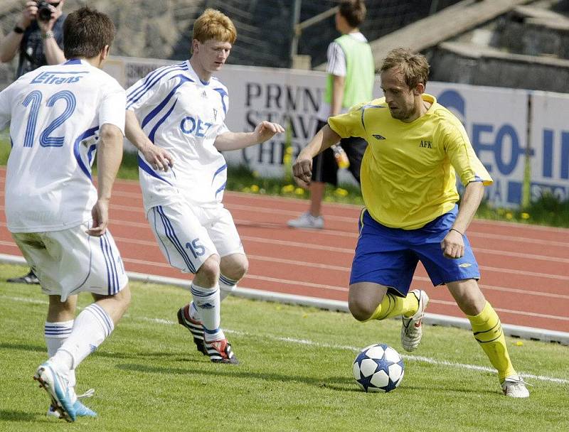 Z divizního derby AFK Chrudim - Letohrad 1:1.