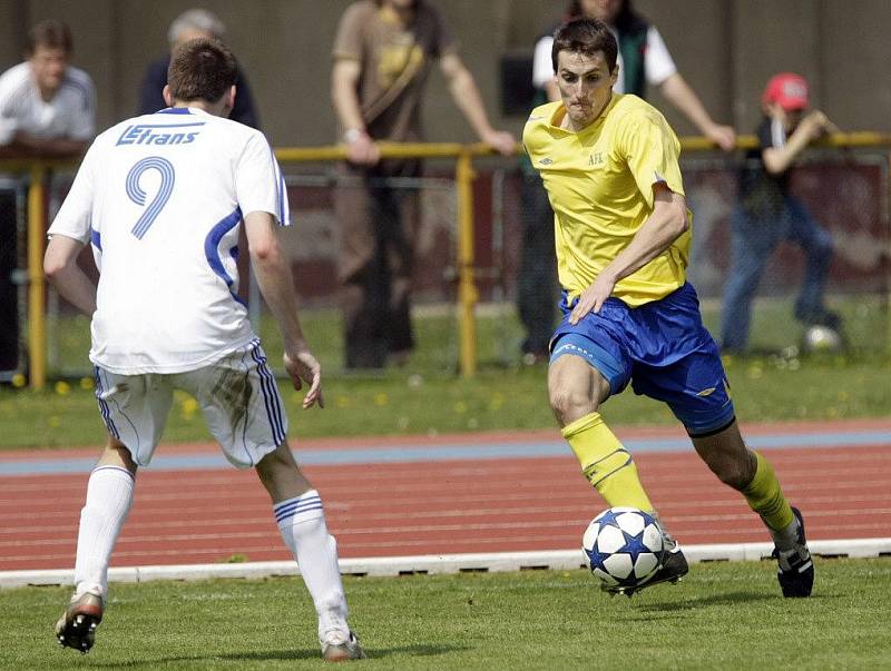 Z divizního derby AFK Chrudim - Letohrad 1:1.