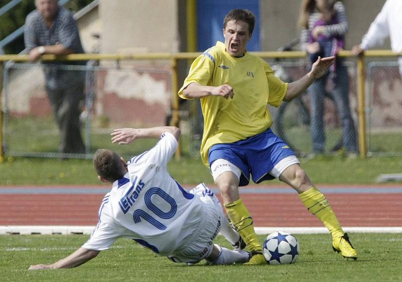 Z divizního derby AFK Chrudim - Letohrad 1:1.