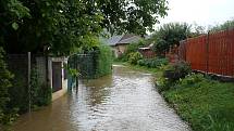 Povodně se nevyhnuly ani Podhůře u Chrudimi.