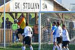 Z fotbalového utkání KP Stolany - Ústí nad Orlicí 0:4. Lídr tabulky byl nad síly svěřenců trenéra Oldřicha Bleši.