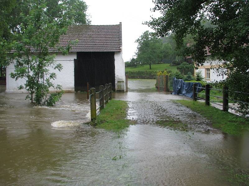 Záplavy na Chrudimsku, 25. 6. 2013 - Bošov