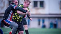  Z utkání v rugby league Rabbitohs – Beroun 32:0 (18:0).