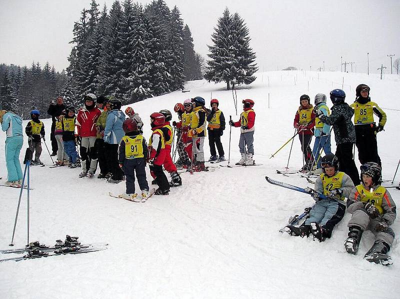 Přebor škol mikroregionu Hlinecko v lyžování v Trhové Kamenici.