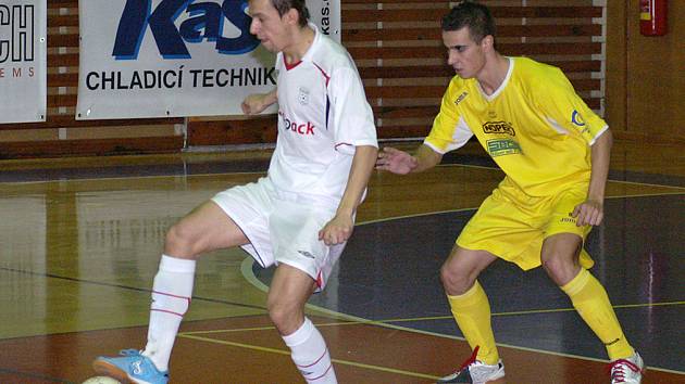 Z futsalového utkání Era-Chrudim - Nejzbach Vysoké Mýto.