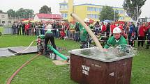 Čtyřiadvacátý ročník hasičské soutěže O pohár města Chrudimě se konal na hřišti za Vodojemem.