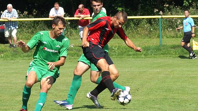 Z fotbalového utkání ČFL Karlovy Vary - MFK Chrudim 3:3.